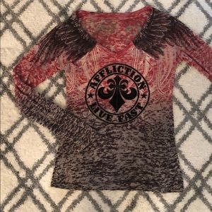 Affliction long sleeve shirt